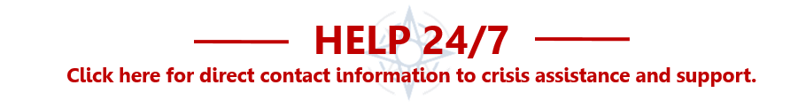 Help 24/7 logo.  Click to access crisis lines.